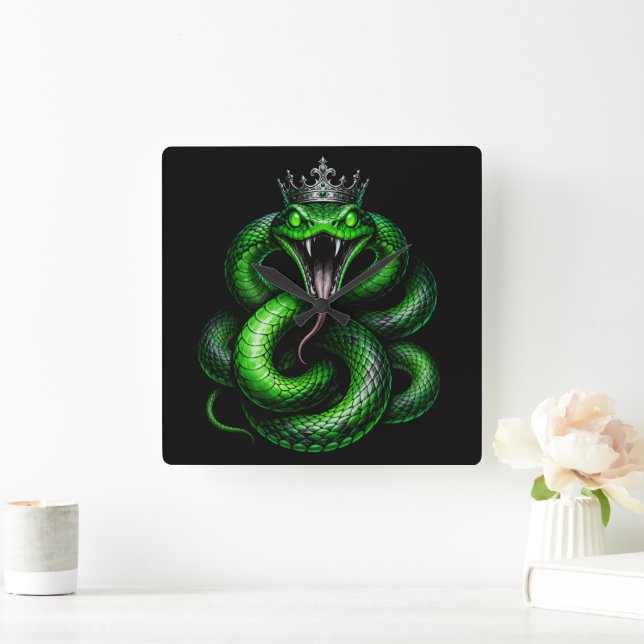 King Cobra Crown Wall Clock (Home)