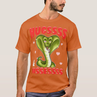 King Cobra Hissing Hugs and Hisses Snake Lover T-Shirt