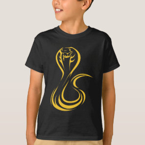 King Cobra in Swish Drawing Style T-Shirt