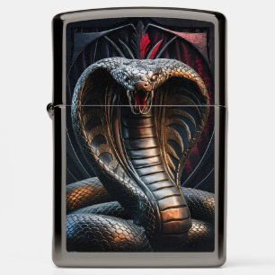 King Cobra Metal Engraving Art #3 Zippo Lighter