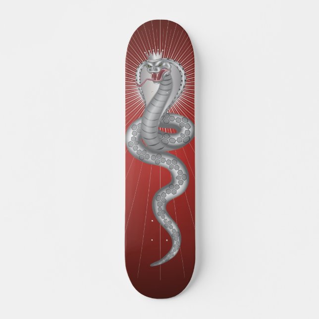 King Cobra - Red Skateboard Deck (Front)