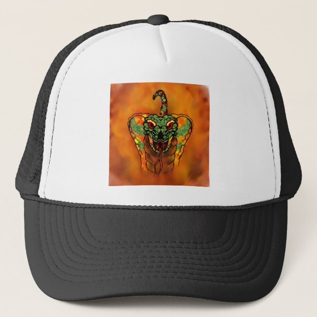 King Cobra Shirt Trucker Hat (Front)