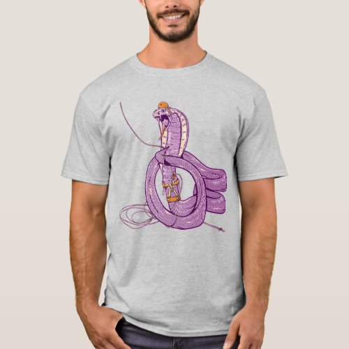 King Cobra Snake Rock Climbing T_Shirt