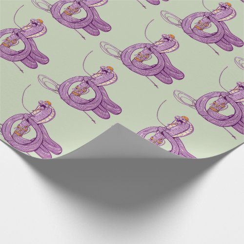 King Cobra Snake Rock Climbing Wrapping Paper