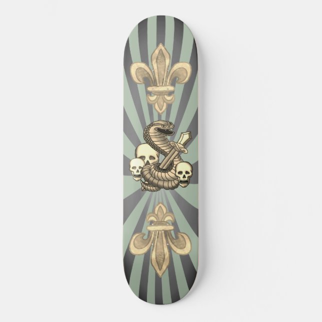 King Cobra snake Skateboard (Front)