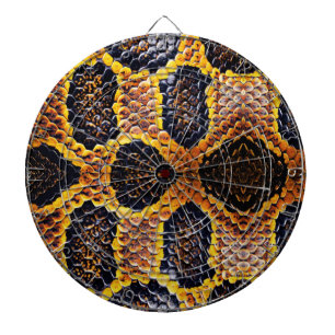 king cobra snake skin dart board