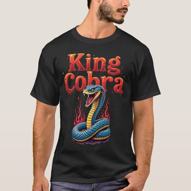 King Cobra Snake Strike Tee (Front)