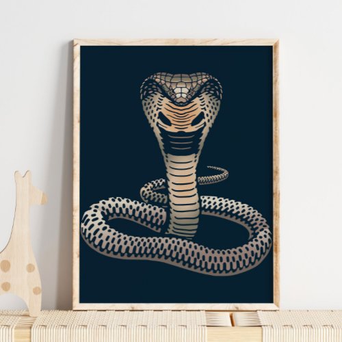 King Cobra Wildlife Print  Cobra Print