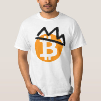 KING COIN _Bitcoin_Black Crown T-Shirt