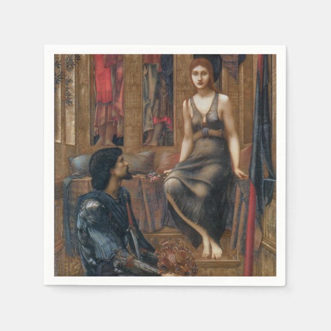 King Cophetua and the Beggar Maid (by Burne-Jones) Napkins (Front)
