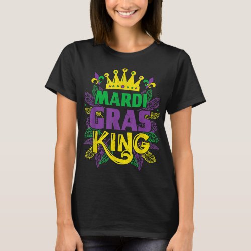 King Costumes Funny Mardi Gras Carnival  T_Shirt