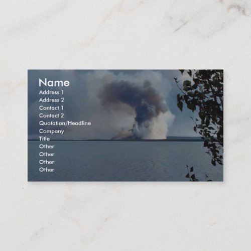 King County Creek Fire 2005 Business Cards