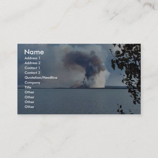 Customizable King County Creek Fire 2005 Business Cards