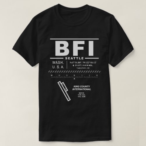 King County International Airport BFI T_Shirt