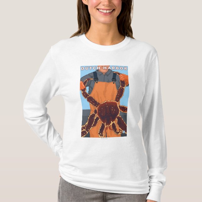 King Crab Fisherman - Dutch Harbor, Alaska T-Shirt (Front)