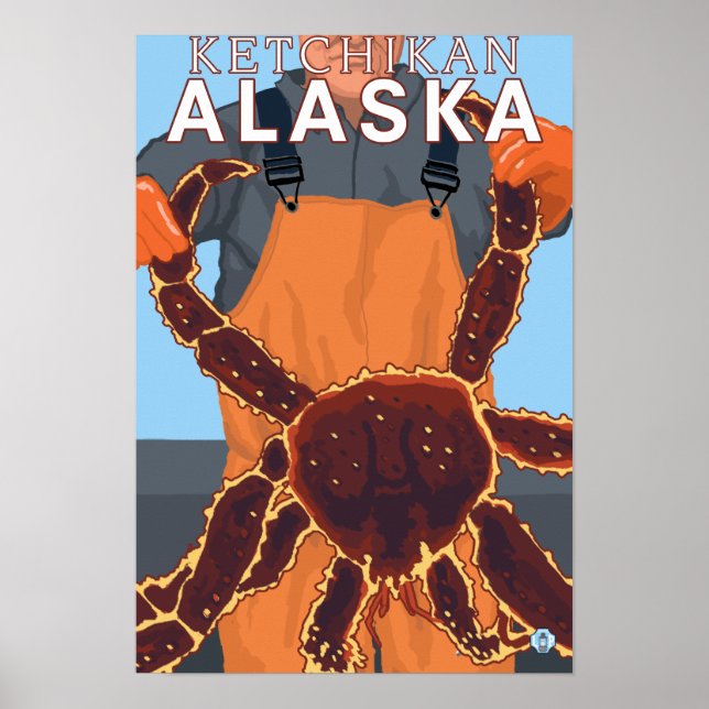 King Crab Fisherman - Ketchikan, Alaska Poster (Front)
