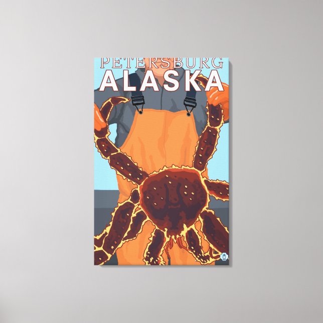 King Crab Fisherman - Petersburg, Alaska Canvas Print (Front)