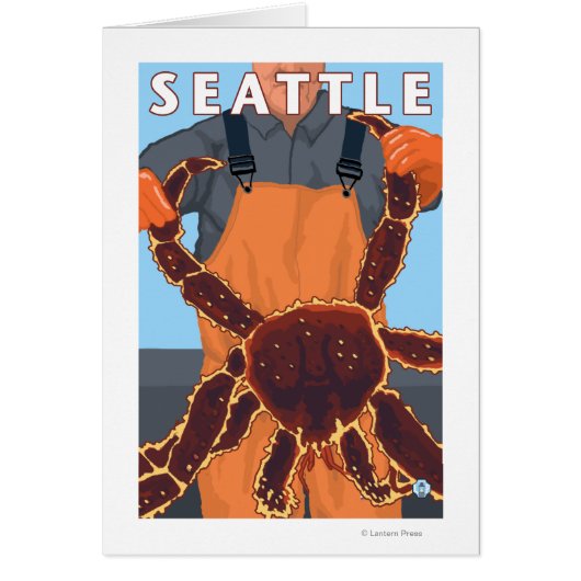 King Crab Fisherman - Seattle, Washington Cards (Front)