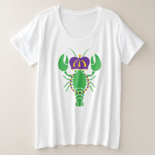 King Crawfish Mardi Gras Plus Size Plus Size T-Shirt