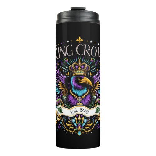 King Crow Colorful Graphic T Shirt Thermal Tumbler