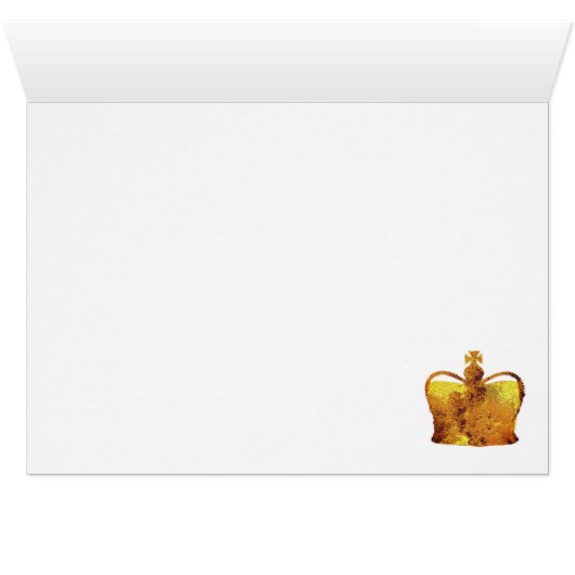 King Crown Custom Postcard (Inside Horizontal (Bottom))