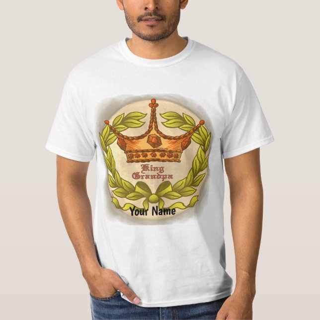 King Crown Grandpa  t-shirt (Front)