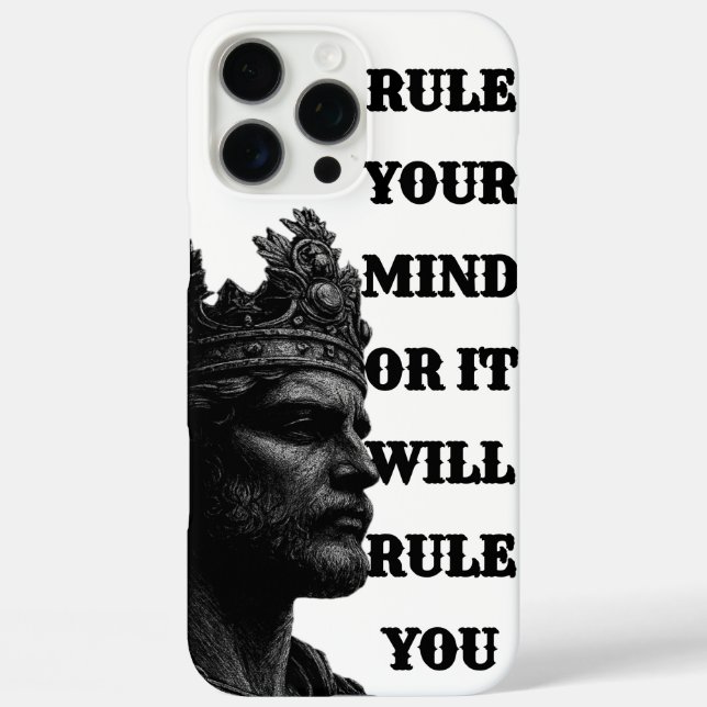 KING Crown Line Art Phone Case – Rule Every Call (Back)