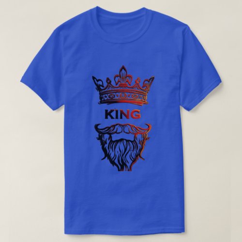 king crown mustache T_Shirt