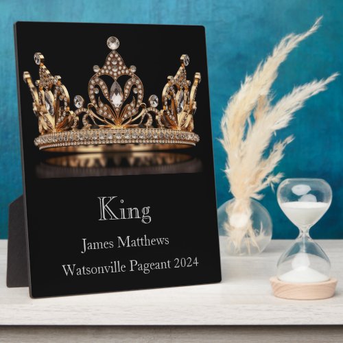 King Crown Pageant Plaque