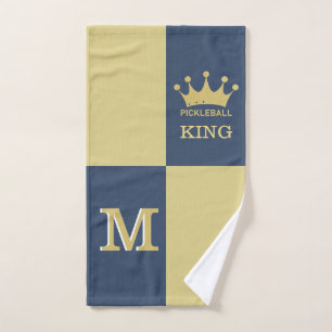 King Crown Pickleball 3D Monogram Hand Towel