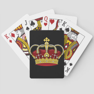 King crown print poker cards