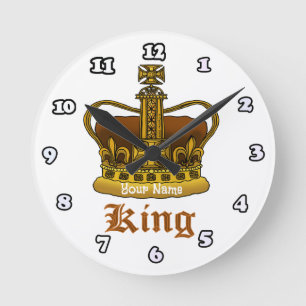 King Crown   Round Clock