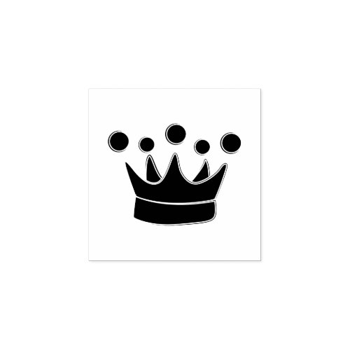 King Crown Rubber Stamp