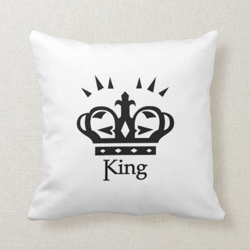 King Crown Throw Pillow | Zazzle