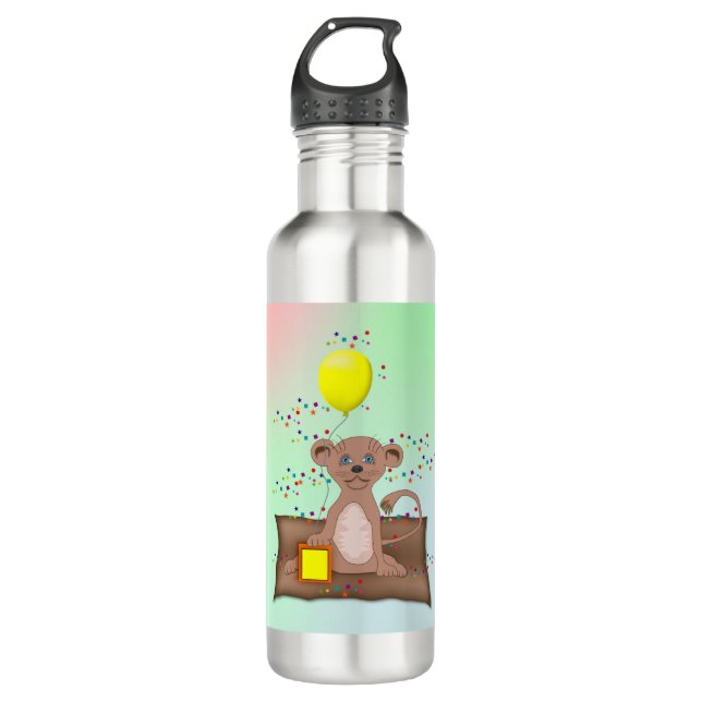 King Cub   Stainless Steel Water Bottle (Front)
