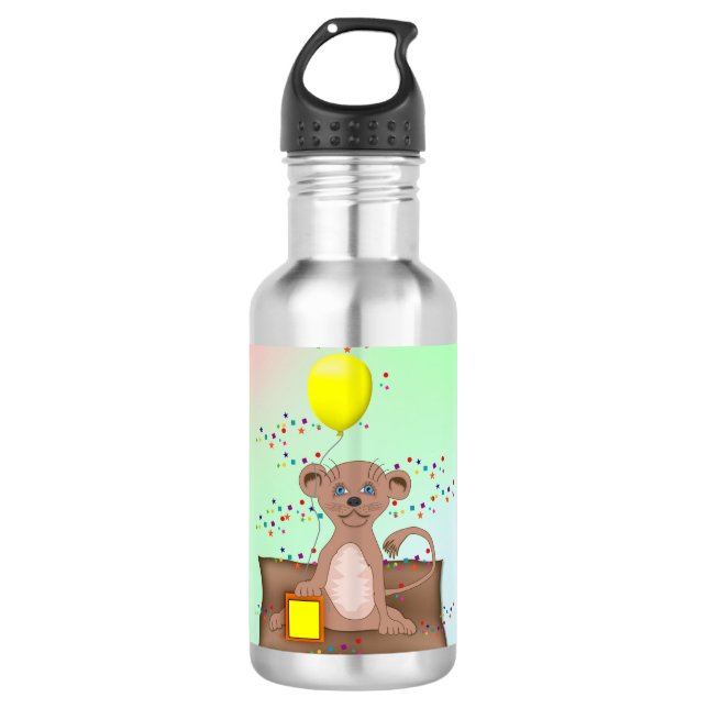 King Cub   Stainless Steel Water Bottle (Front)