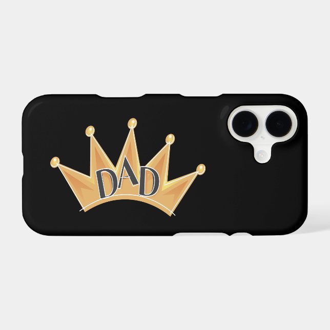 King Dad iPhone Case (Back Horizontal)