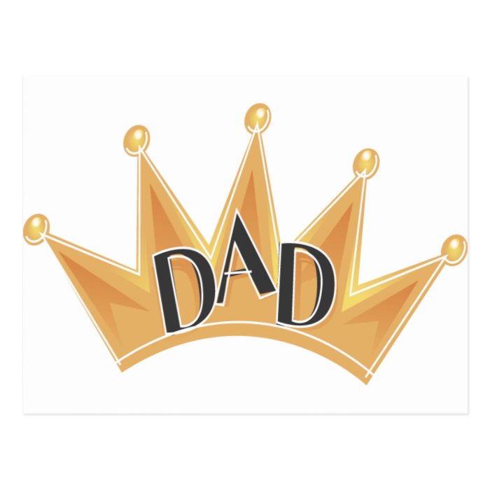 King Dad Postcard