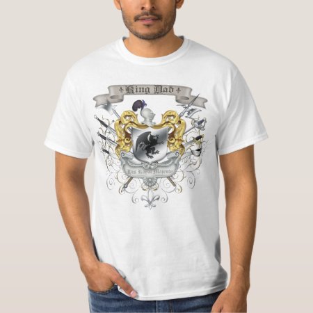 King Dad Royal Crest Father's Day T-shirt