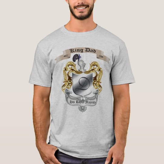 King Dad Royal Majesty Father's Day Fitted T-Shirt