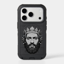 King David Calligraphy Portrait - Vintage Script