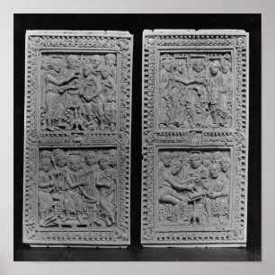 King David commissioning and singing the Poster