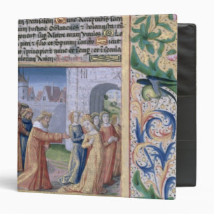 King David coveting Bathsheba 3 Ring Binder