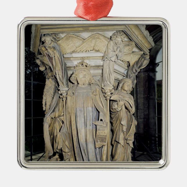 King David flanked by Moses and Jeremiah Metal Ornament (Front)