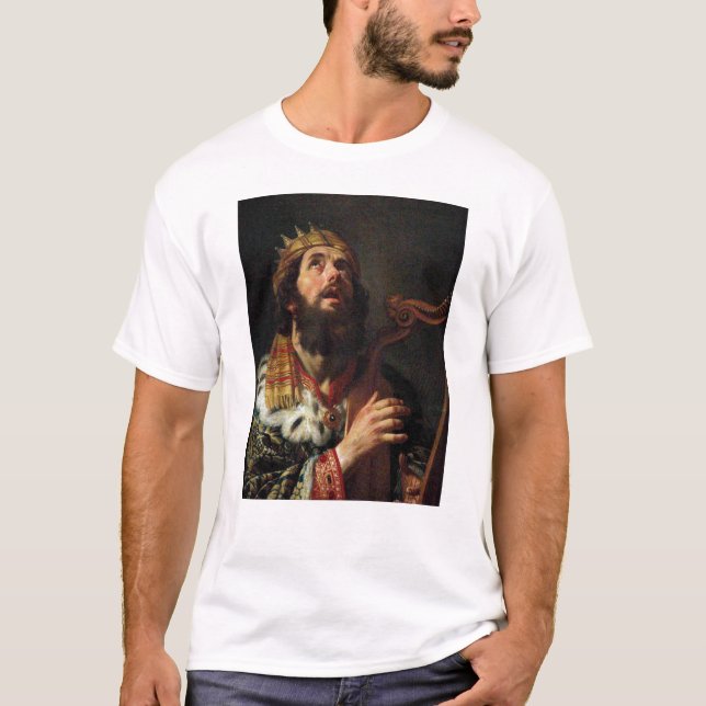 'King David Playing the Harp' T-Shirt (Front)