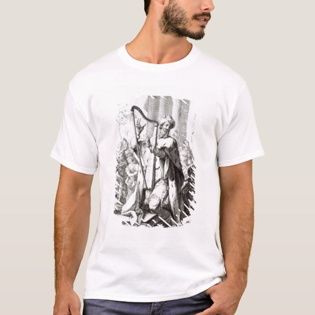 King David Playing the Lyre T-Shirt (Front)
