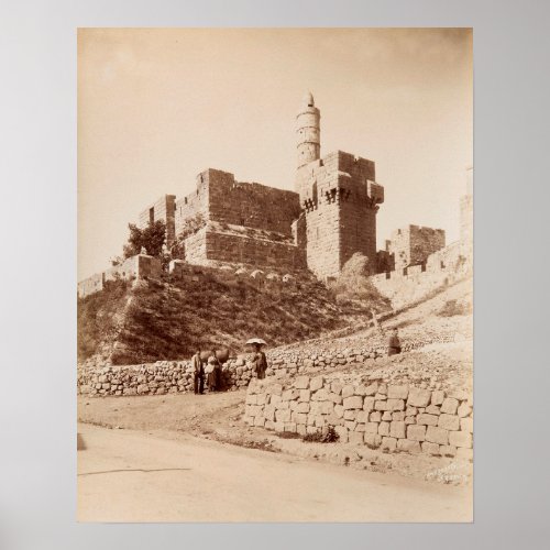 King Davids Citadel in Jerusalem Poster