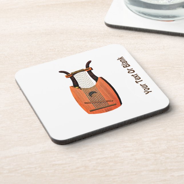 King David's Harp Beverage Coaster (Left Side)