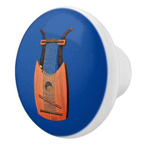 King Davids Harp Ceramic Knob