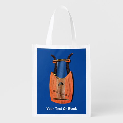 King Davids Harp Reusable Grocery Bag